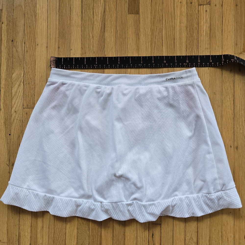 Adidas ClimaCool Tennis Skirt White Red